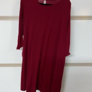 3/4 sleeve Midi Pocket Dress
